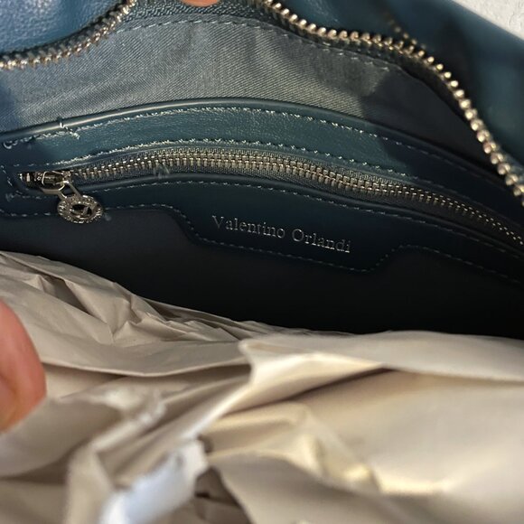 $ FIRM. NWT Italian VALENTINO ORLANDI Adjustable Crossbody Bag, Wallet Purse - Picture 12 of 14